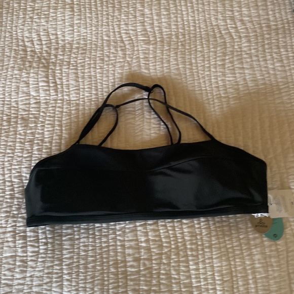 Prana Lurisia Solid Black Bikini Top XL NWT - Picture 2 of 7